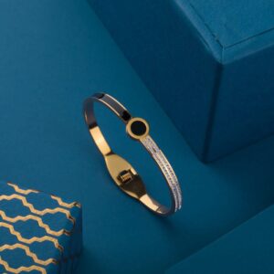 999 gold plated round ladies kada