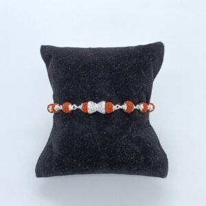 Simple Rudraksha Design In Silver 800