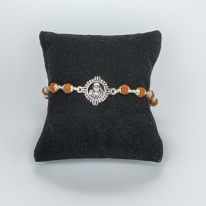 Silver 800 In Sai Baba Design Rakhi