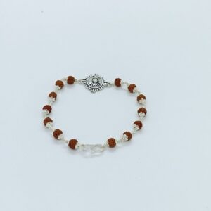 Silver 800 In Sai Baba Design Rakhi