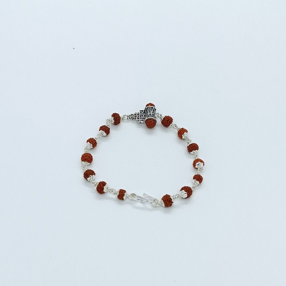 Om Namah Shivay Rakhi In Silver 800