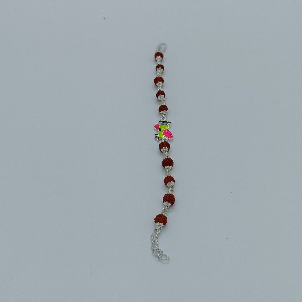 Kids Rudraksh Rakhi In Silver 800