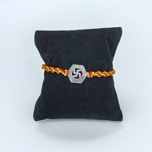 New Design In Silver Rakhi 800