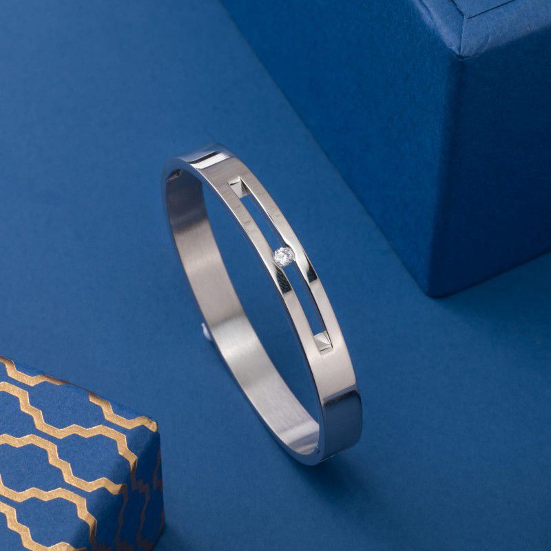 999 Silver Plated Antique Kada