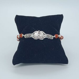 New model in silver rakhi