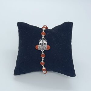 Silver Rudrax in mahakal design