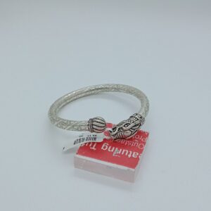 Silver Oxidise Lion Kada