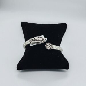 Silver Oxidise Lion Kada