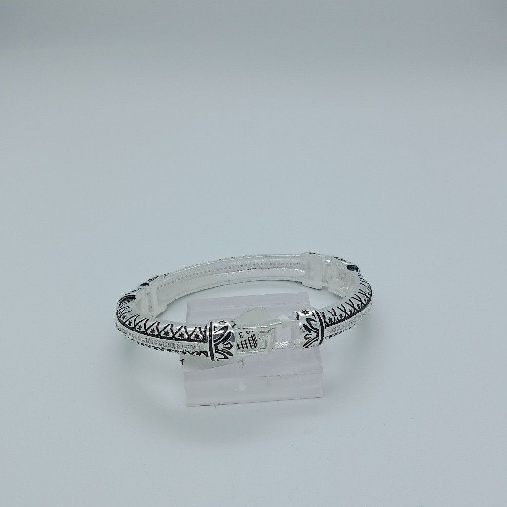 Silver Oxidise Fancy Kada - Image 5