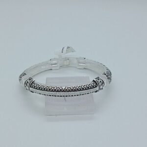 Silver Oxidise Fancy Kada