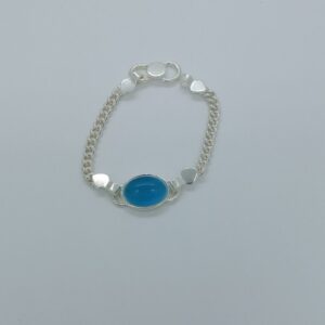 Silver Kids Bluestone Lucky