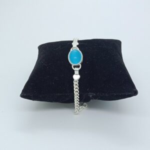 Silver Kids Bluestone Lucky