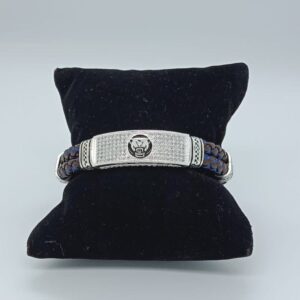 Silver antiques black belt