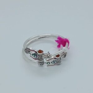 Trishul Design In Silver 800 Kada