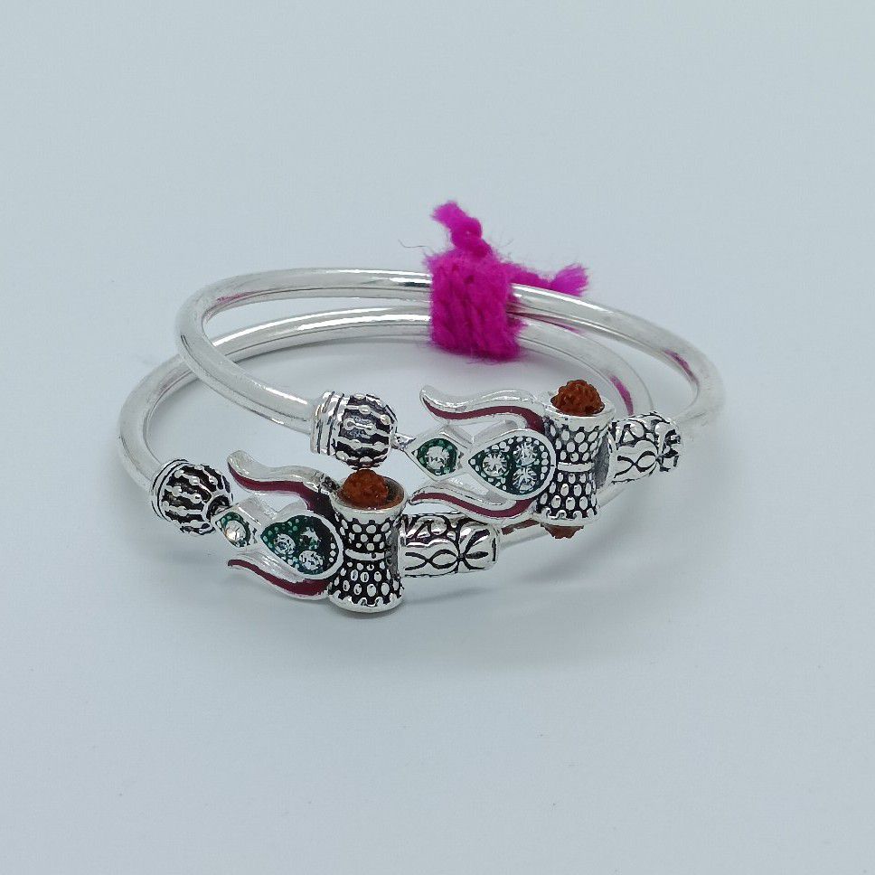 Silver Kada In New Trishul Design