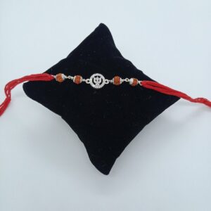 Silver simple design rakhi