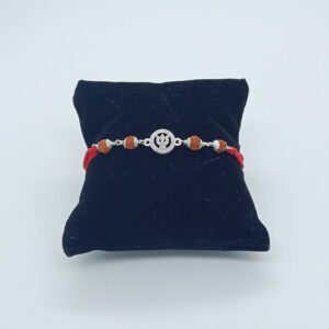 Silver simple design rakhi