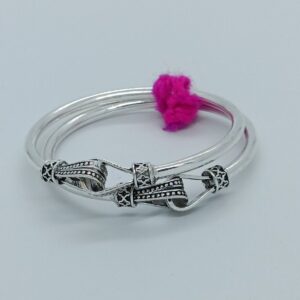 silver fancy bangle