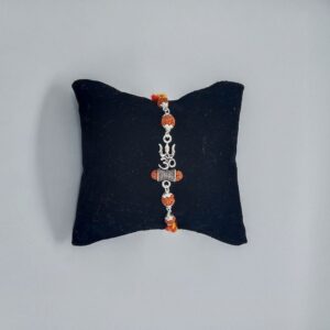 Silver Mahakal Om fency Rakhi