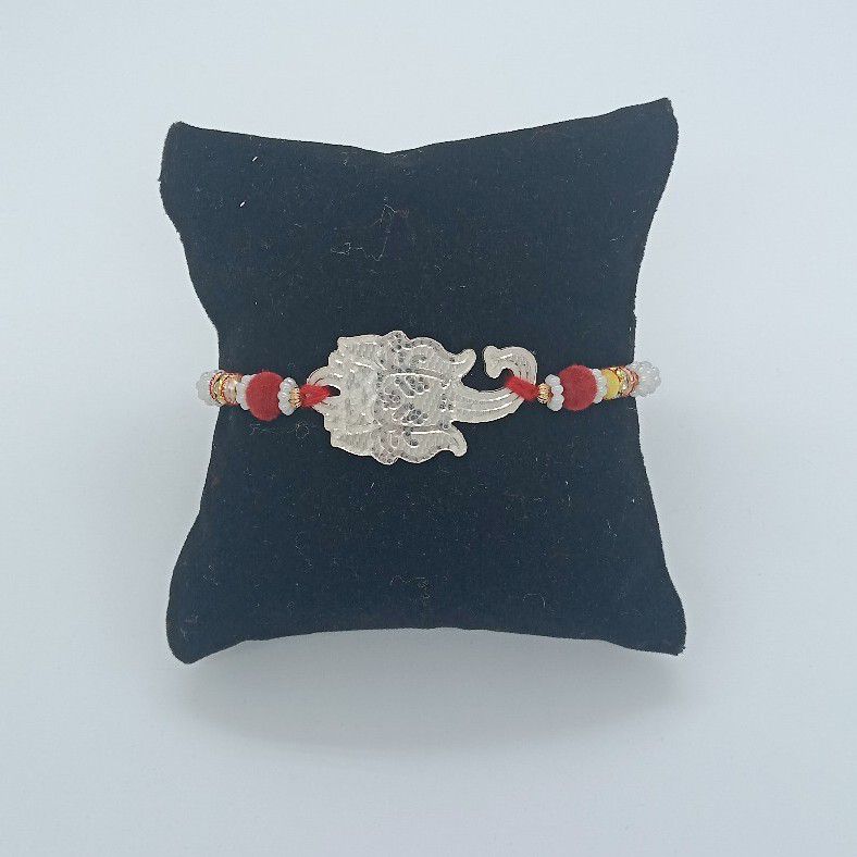 925 Silver ganapati rakhi