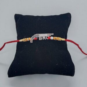 925 silver gun design rakhi