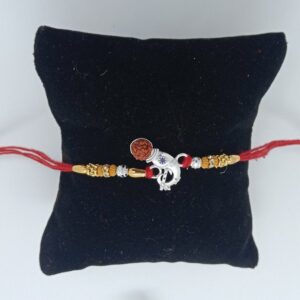 Silver Fancy Ganpati Rakhi