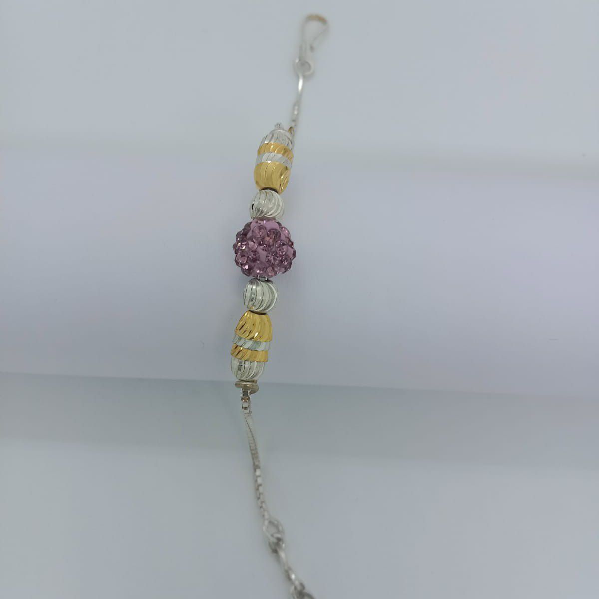 Silver fancy rakhi for gents