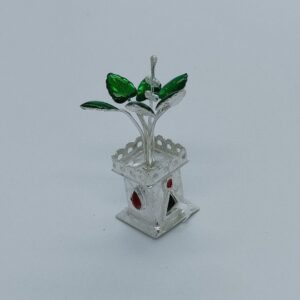 Silver pooja tulsi pot
