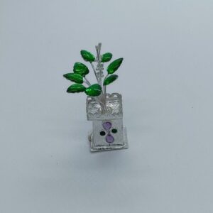 800 Silver tulsi pot for decor