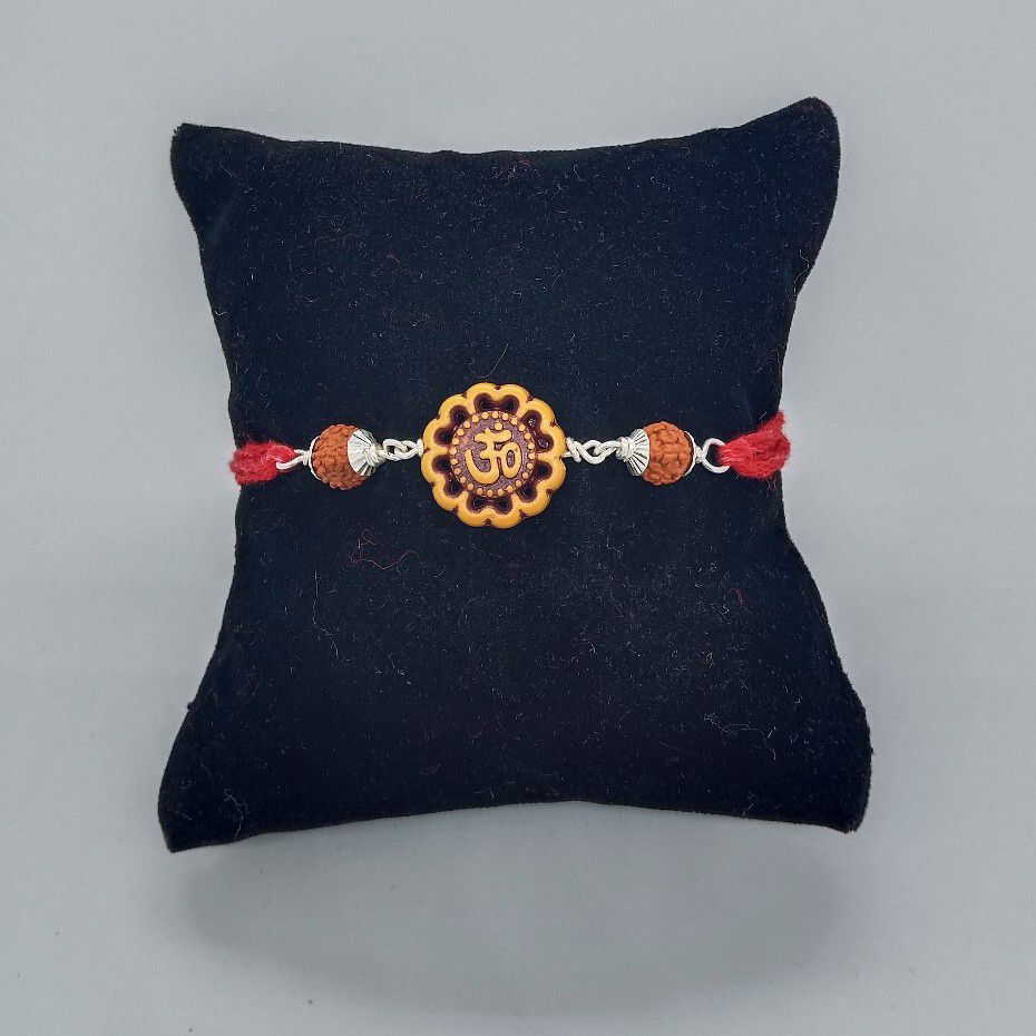 Silver rudrax rakhi - Image 2