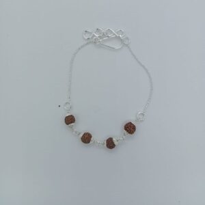 800 Silver  rudrax rakhi