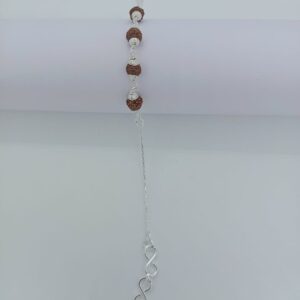 800 Silver  rudrax rakhi