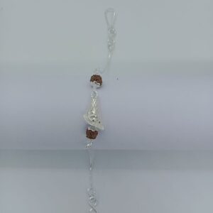 800 Silver rudrax rakhi