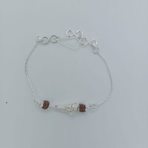 800 Silver rudrax rakhi