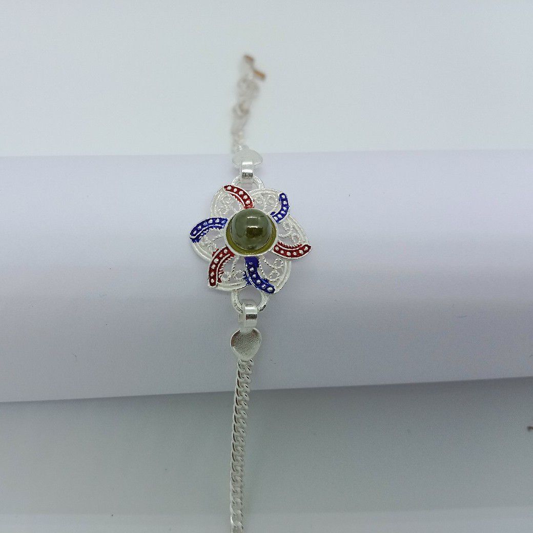 800 silver attractive rakhi