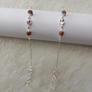 800 Silver rudrax rakhi