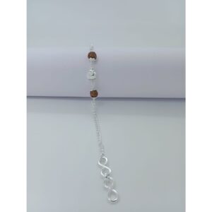 800 Silver 2*1 rudrax rakhi