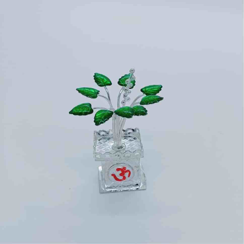 800 silver artifical tulsi pot