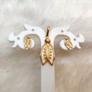 Gold Pendant Set 916 Fancy Design