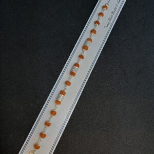 Silver Rakhi Single Line Rudraksha R14
