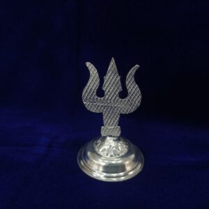 Silver trisul design agarbati stand