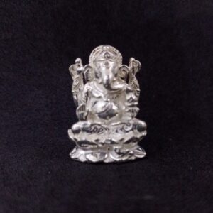 Silver Solid Ganpati Murti