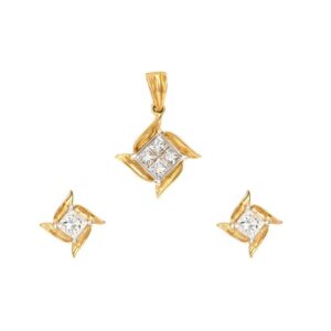 Gold PENDENT SET 91.6 HALLMARK