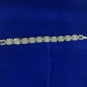 92.5 Silver Om Design Bracelet
