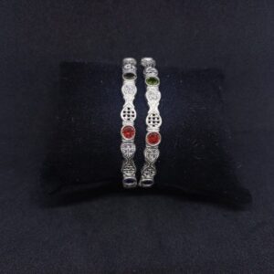 92.5 Silver Bangle Diamond Kadali B28