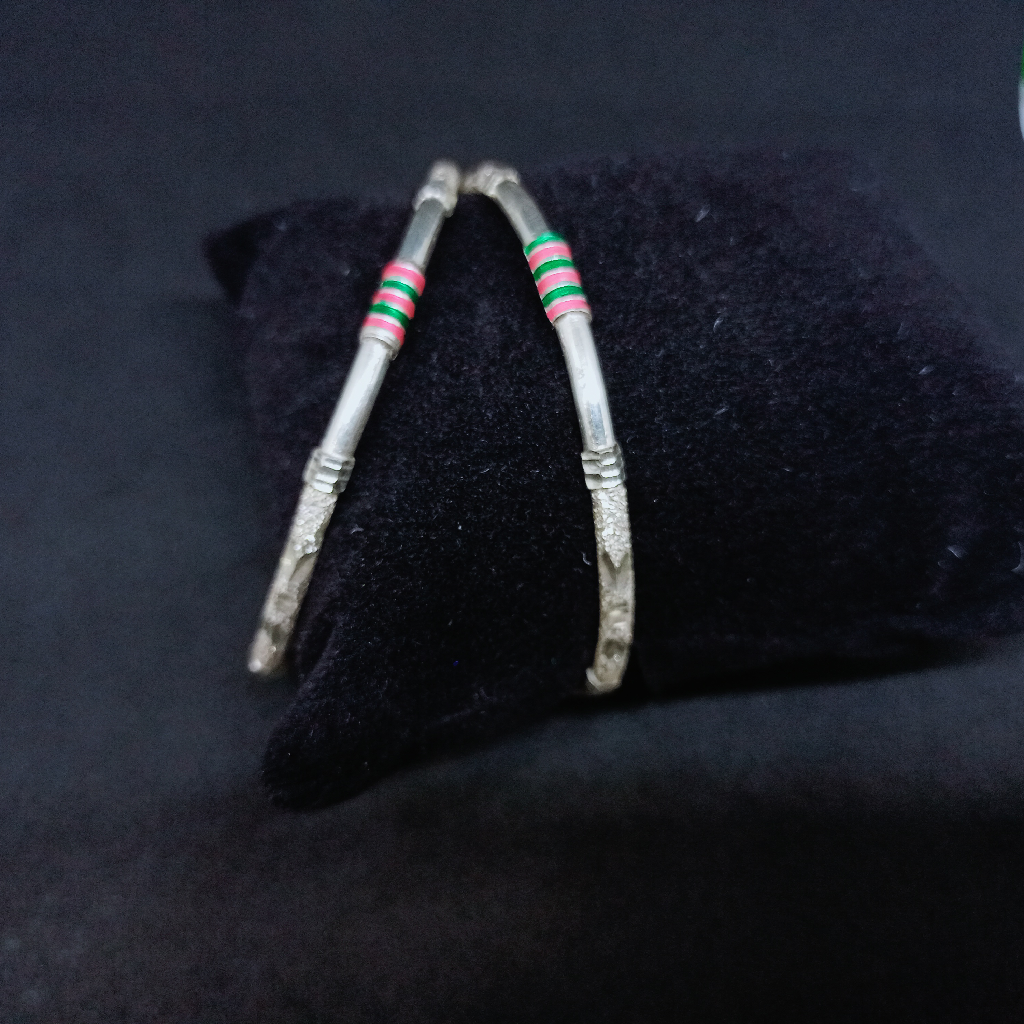 92.5 silver bangles carved design