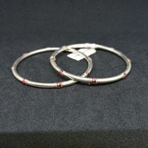 92.5 silver bangles plain piece design