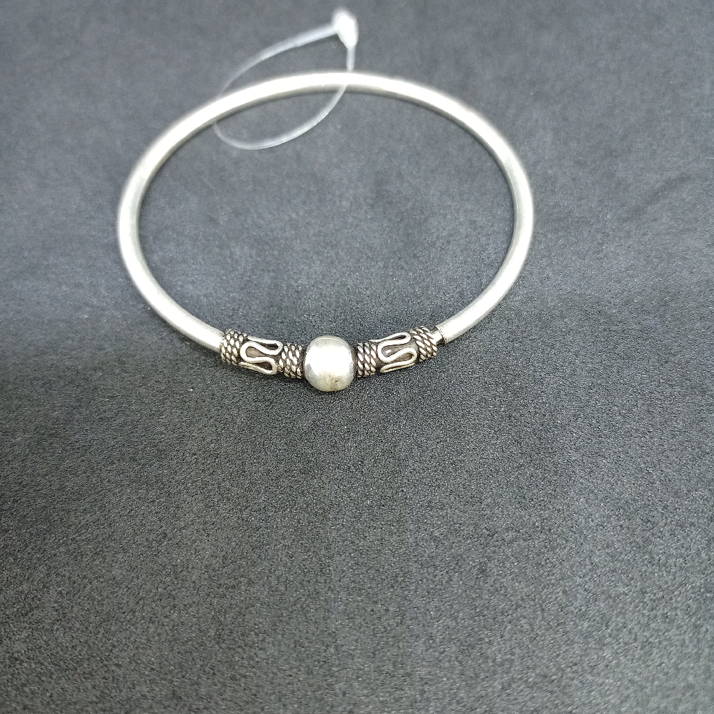 92.5 Silver Bangles single Ball one hand