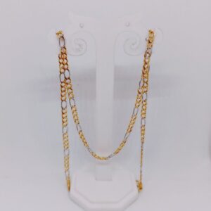 Gold Sachin Chain Rhodium Plated