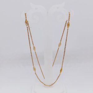 Gold micro enamel chain